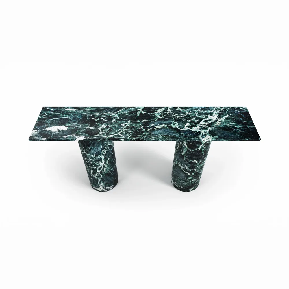 Console table - Ombrure - Console table - Verde Alpi marble - STONE VALLEY