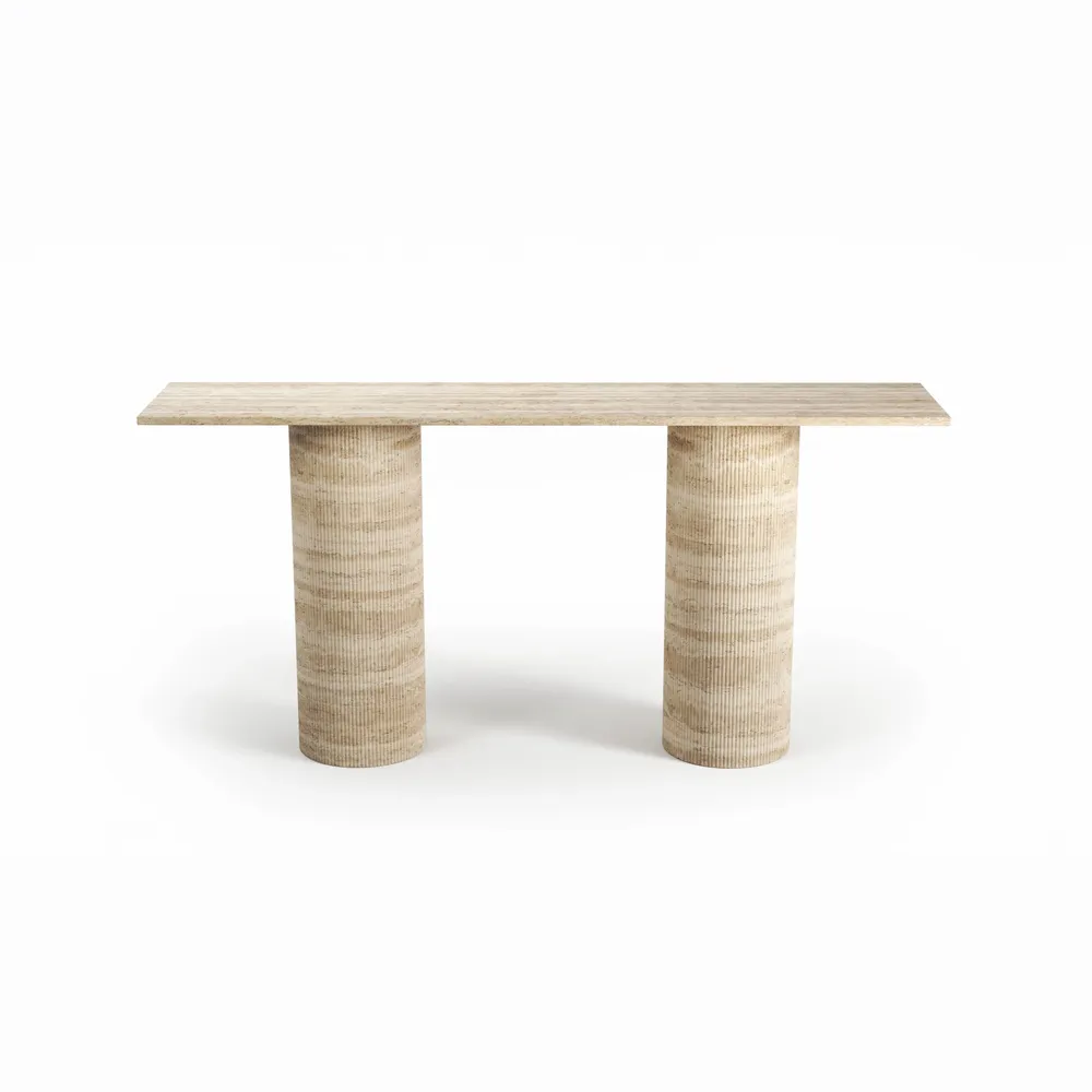 Console table - Ombrure - Console Table - Classic Travertine - STONE VALLEY