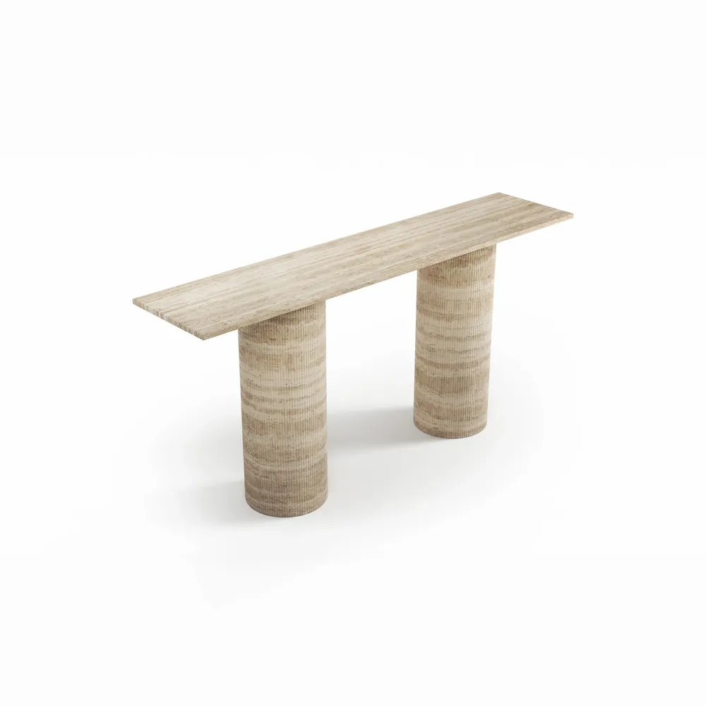 Console table - Ombrure - Console Table - Classic Travertine - STONE VALLEY