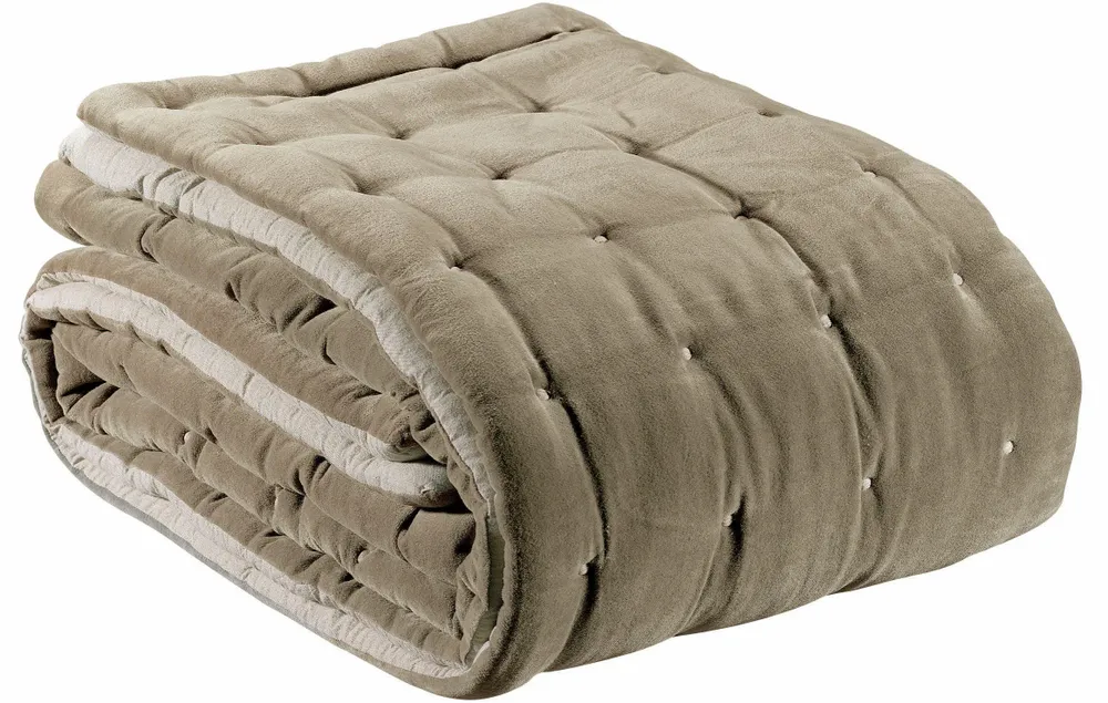 Linge de lit - Chemin de Lit Uni Elise Ficelle 90 X 240 - MAISON VIVARAISE - SDE VIVARAISE WINKLER