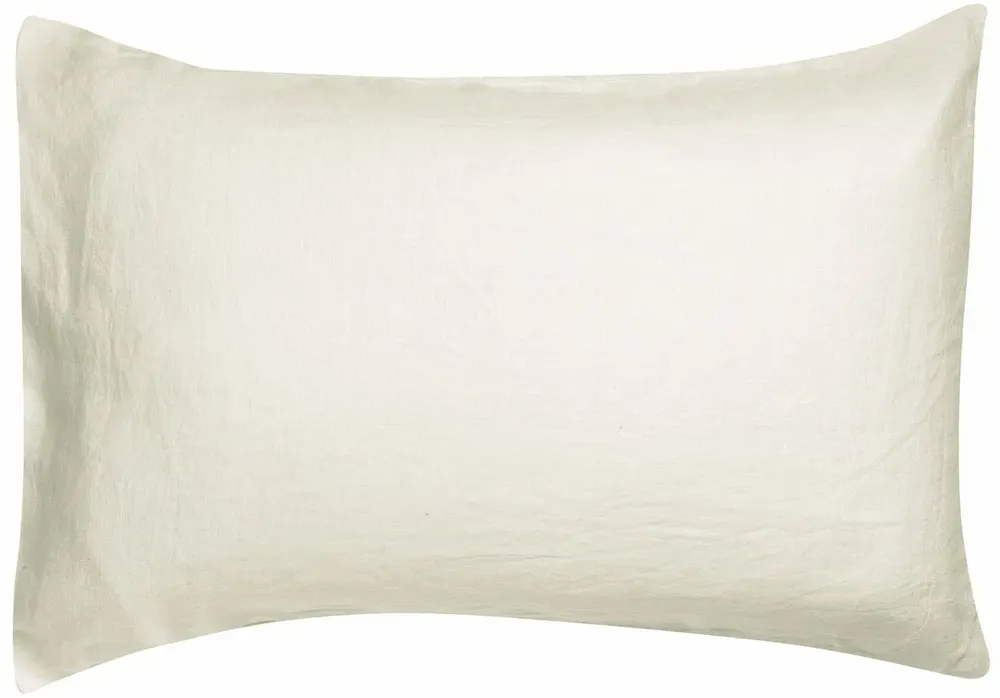 Bed linens - Zeff Pillowcase Craie 50 X 75 - MAISON VIVARAISE - SDE VIVARAISE WINKLER