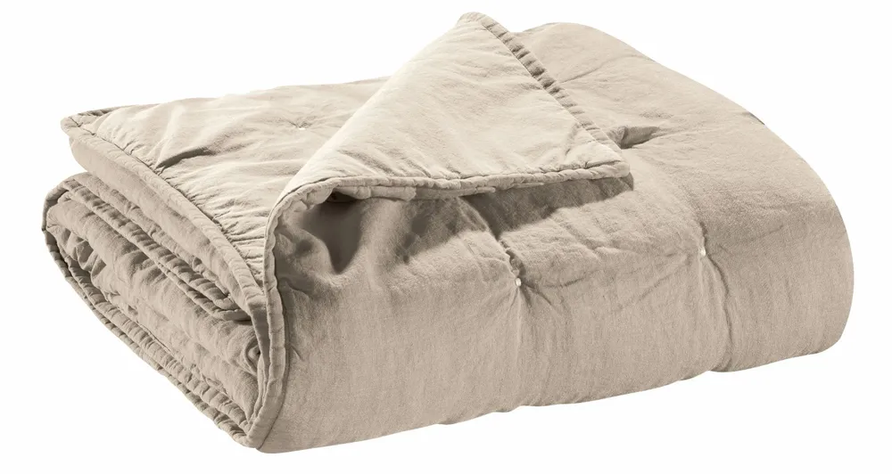 Bed linens - Plain bed runner Zeff Naturel 90 X 240 - MAISON VIVARAISE - SDE VIVARAISE WINKLER