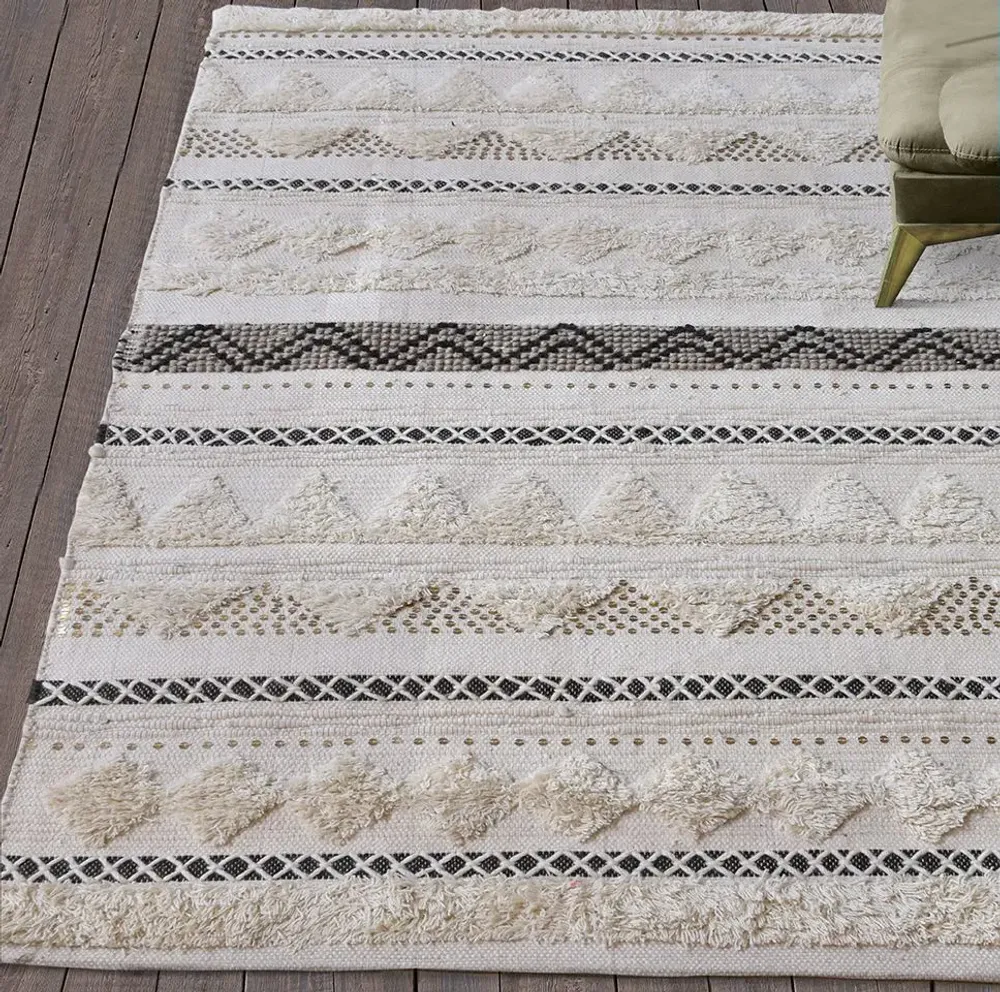 Rugs - Rug Lenity Ivoire 160 X 230 - MAISON VIVARAISE - SDE VIVARAISE WINKLER