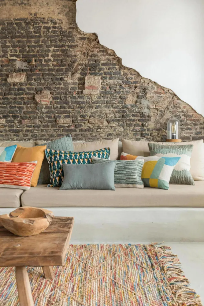 Cushions - Plain Cushion Zeff Thym 45 X 45 - MAISON VIVARAISE - SDE VIVARAISE WINKLER