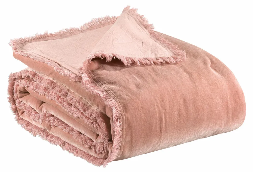 Linge de lit - Édredon Fara Pink 85 x 200 - MAISON VIVARAISE - SDE VIVARAISE WINKLER