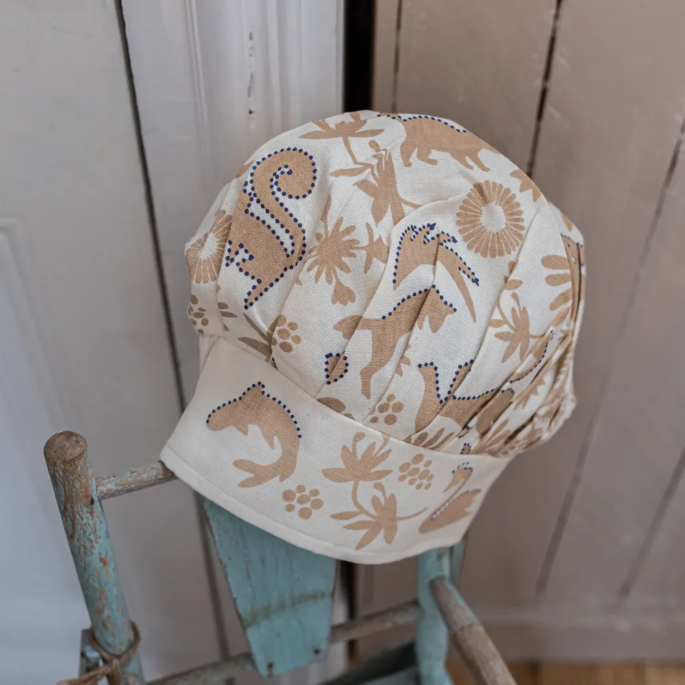 Aprons - Pandi Organic Cotton Kitchen Apron and Chef's Hat Naturel 52 X 63 - MAISON VIVARAISE - SDE VIVARAISE WINKLER