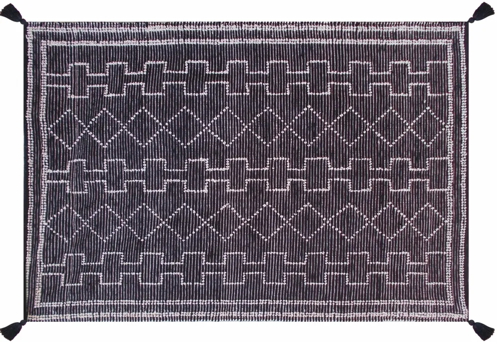 Tapis - Tapis Gimie Charbon/ivoire 160 x 230 - MAISON VIVARAISE - SDE VIVARAISE WINKLER