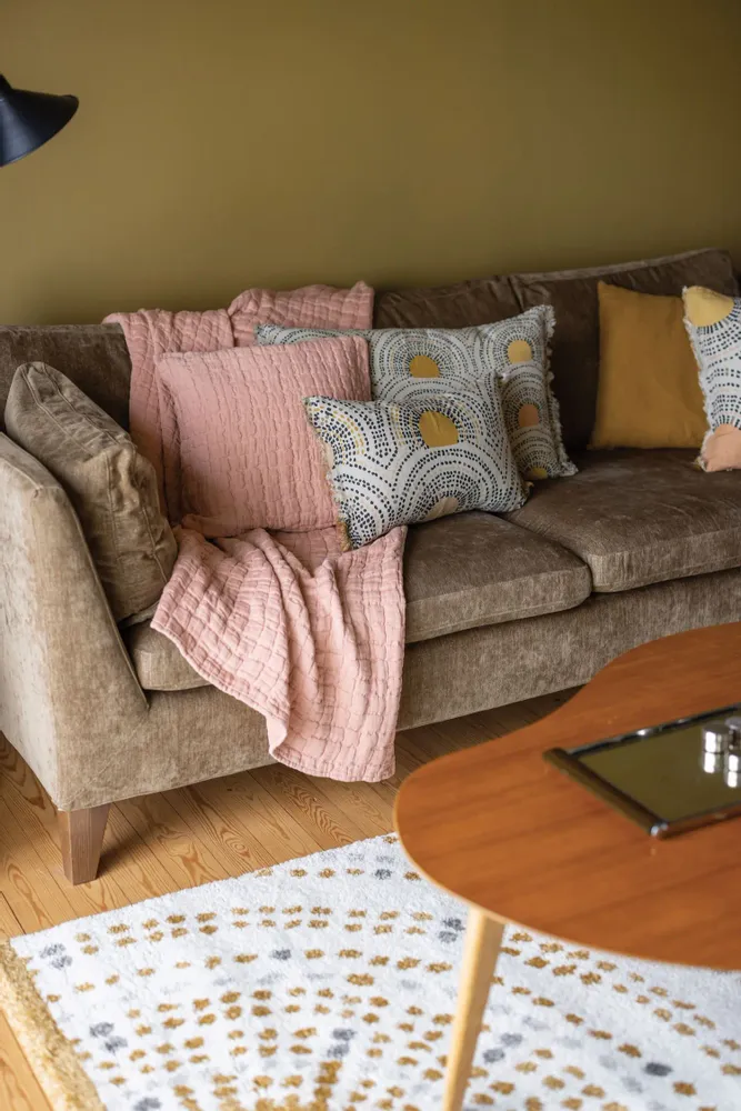 Bed linens - Swami Bed Throw Argile 180 X 260 - MAISON VIVARAISE - SDE VIVARAISE WINKLER