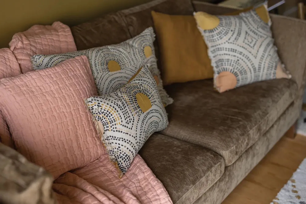 Bed linens - Swami Bed Throw Argile 180 X 260 - MAISON VIVARAISE - SDE VIVARAISE WINKLER