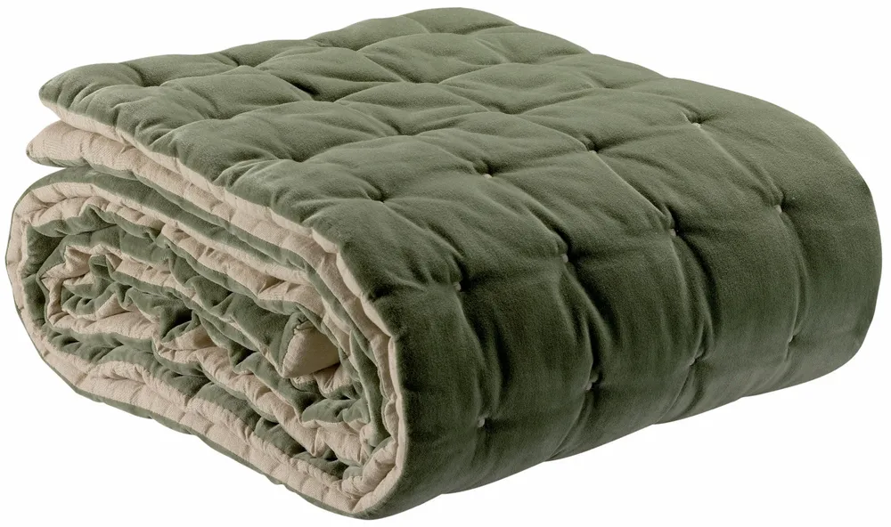 Bed linens - Elise Plain Bed Runner Verveine 90 X 240 - MAISON VIVARAISE - SDE VIVARAISE WINKLER