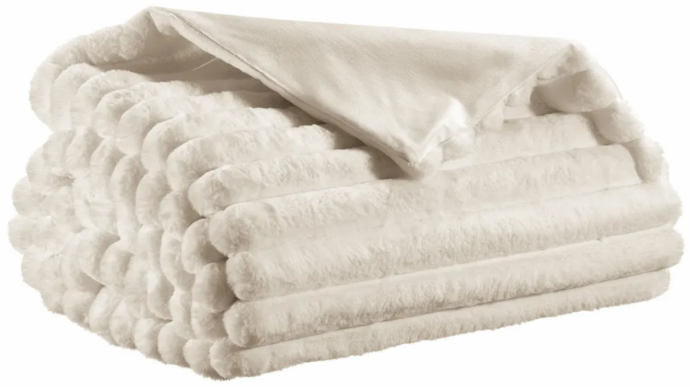 Throw blankets - Alice Throw Blanket Neige 130 X 160 - MAISON VIVARAISE - SDE VIVARAISE WINKLER