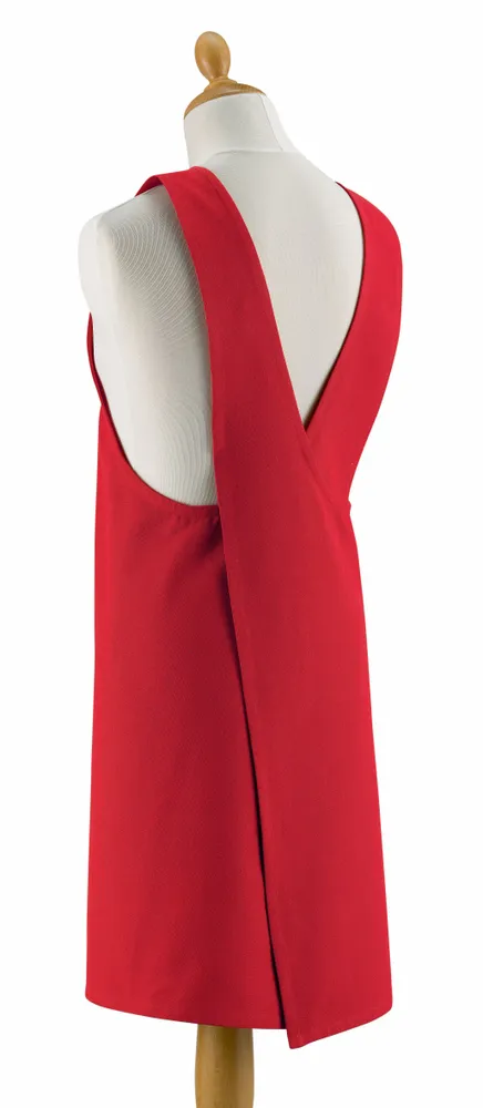 Tabliers de cuisine - Tablier de cuisine japonais recyclé Tour Eiffel Rouge 125 x 85 - MAISON VIVARAISE - SDE VIVARAISE WINKLER