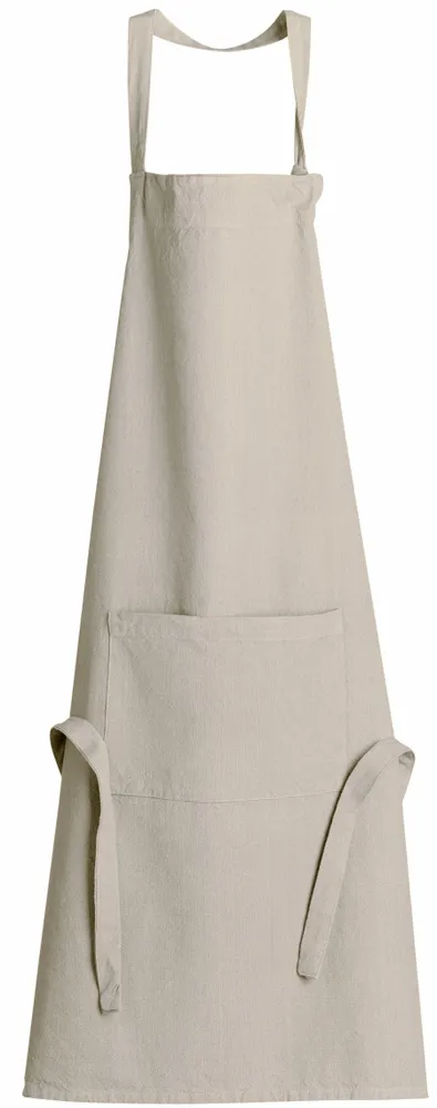 Aprons - Ada Recycled Kitchen Apron Ficelle 72 X 85 - MAISON VIVARAISE - SDE VIVARAISE WINKLER