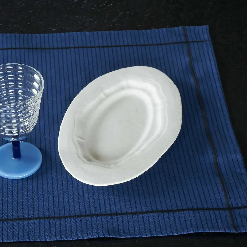 Nappes - Lot de 2 sets de table Léonie Indigo 40 x 50 - LA CERISE SUR LE GATEAU