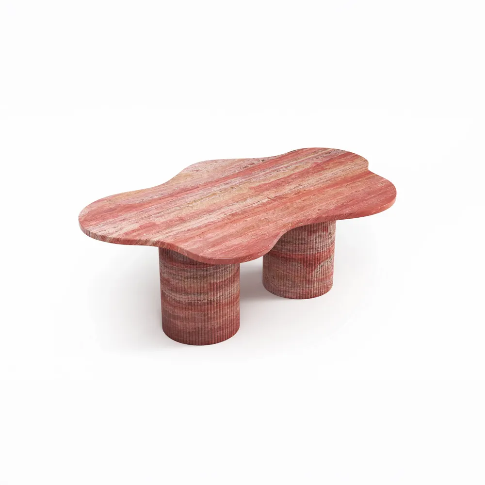 Coffee tables - Nunoca - Coffee Tables - Red Travertine - STONE VALLEY