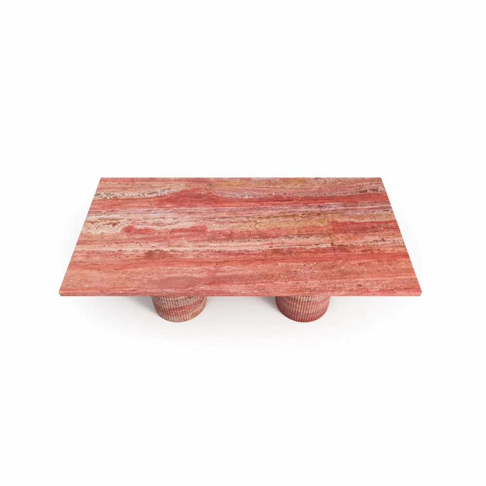 Coffee tables - Jaspura - Coffee Tables - Red Travertine - STONE VALLEY