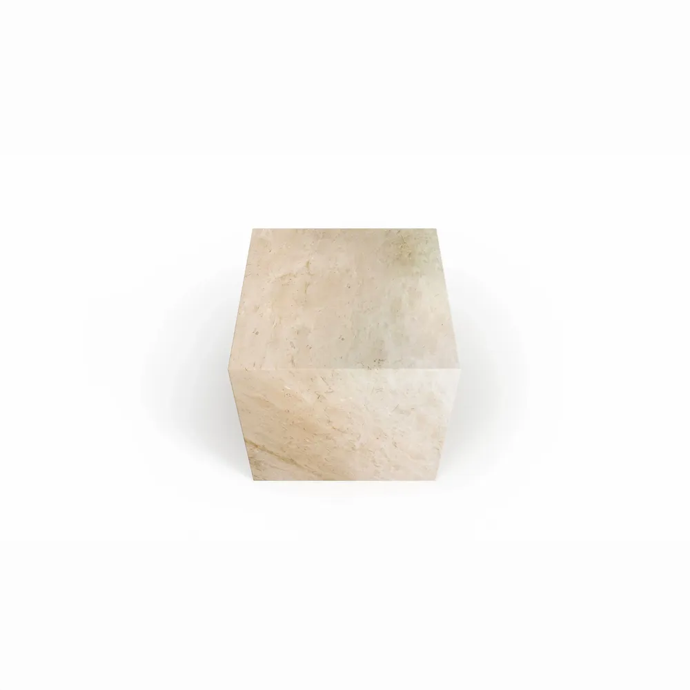 Tables de jardin - Gema - Table d'appoint - Marbre Crema - STONE VALLEY