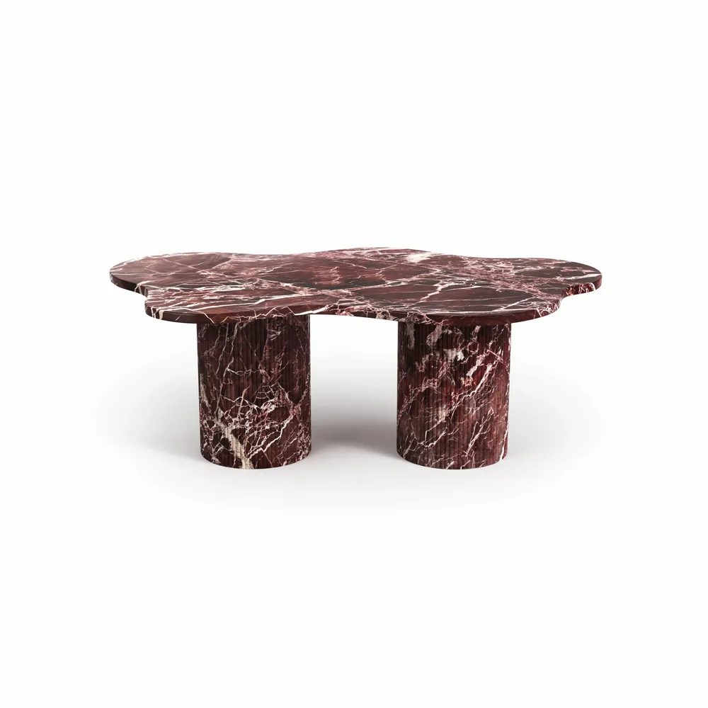 Coffee tables - Nunoca - Coffee Tables - Rosso Levano Marble - STONE VALLEY