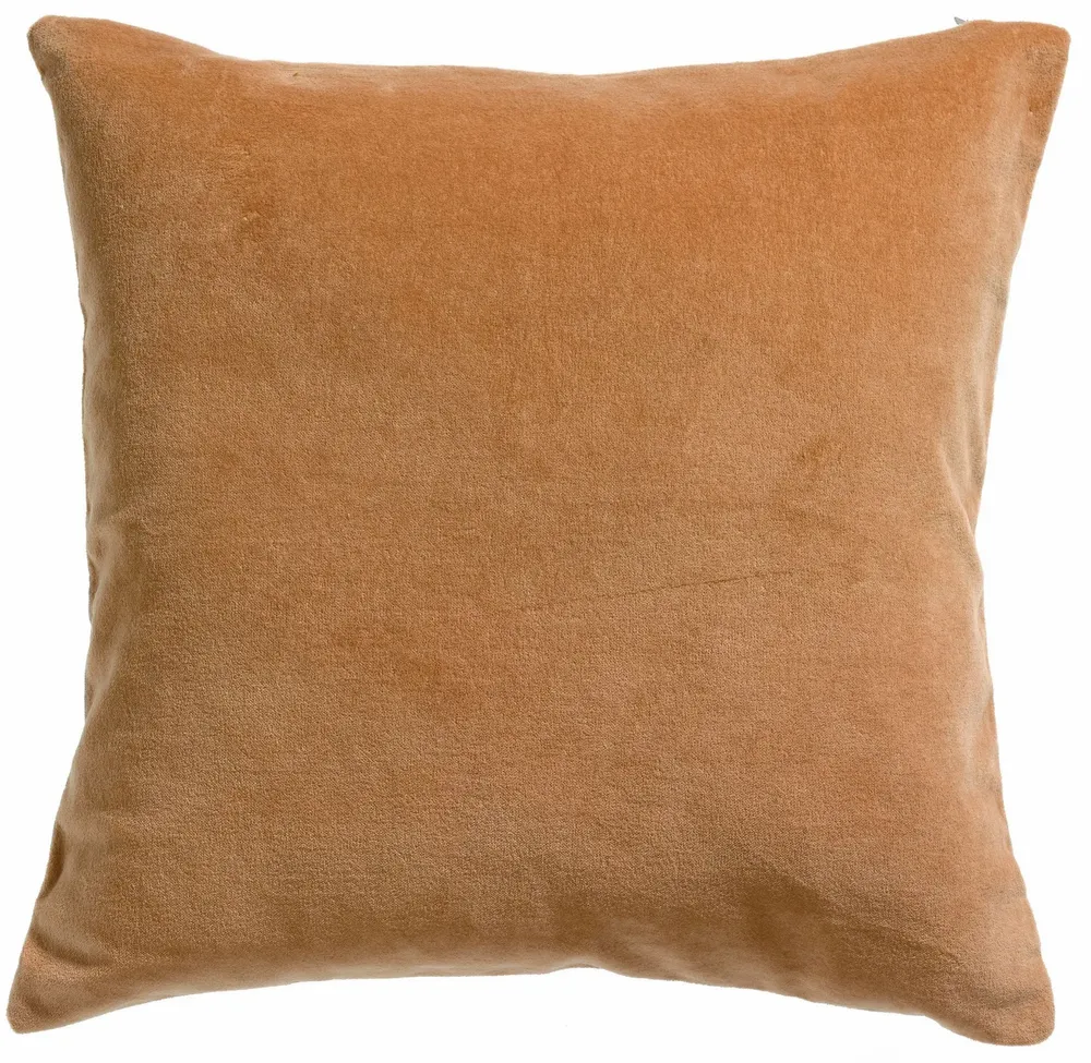 Cushions - Elise Ocre plain cushion 45 x 45 - MAISON VIVARAISE - SDE VIVARAISE WINKLER