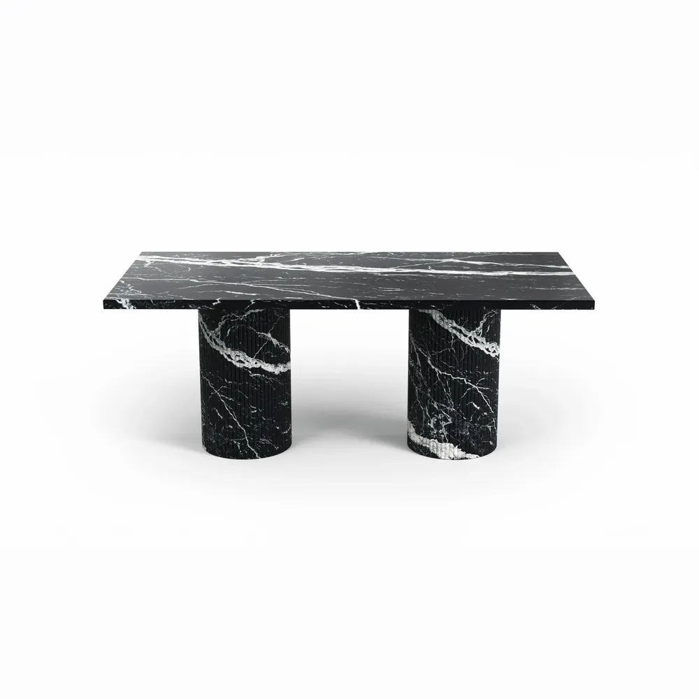 Coffee tables - Jaspura - Coffee Tables - Nero Maquina Marble - STONE VALLEY