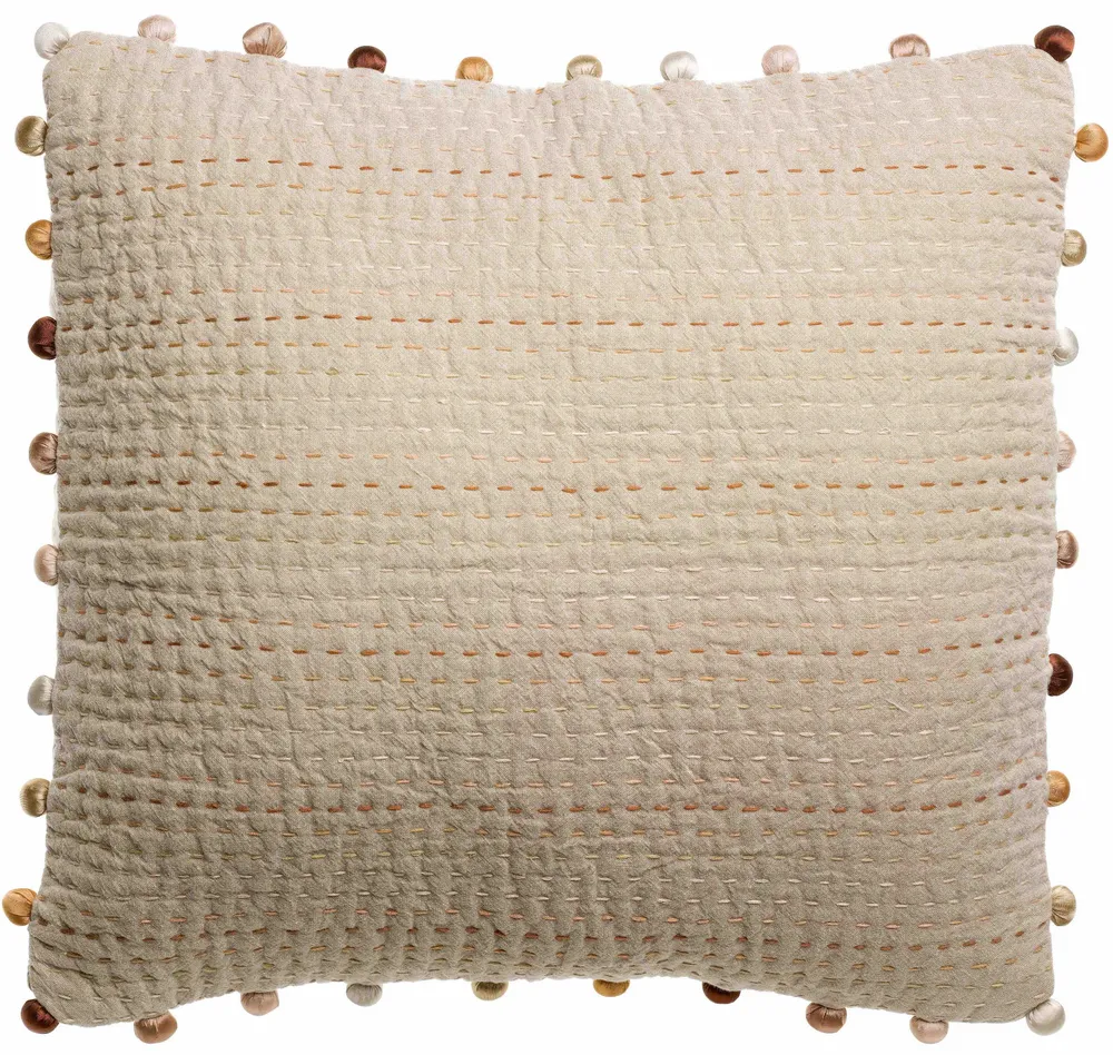 Cushions - Plain Gastounet Cushion Sienne 45 X 45 - MAISON VIVARAISE - SDE VIVARAISE WINKLER