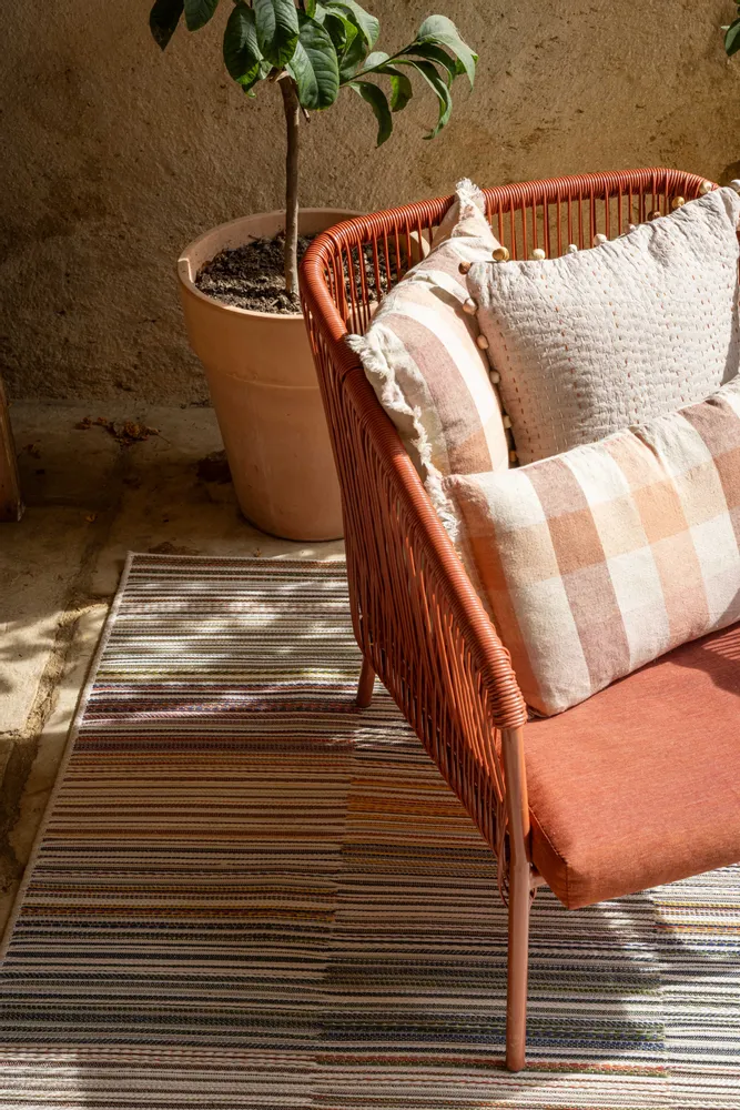 Cushions - Plain Gastounet Cushion Sienne 45 X 45 - MAISON VIVARAISE - SDE VIVARAISE WINKLER