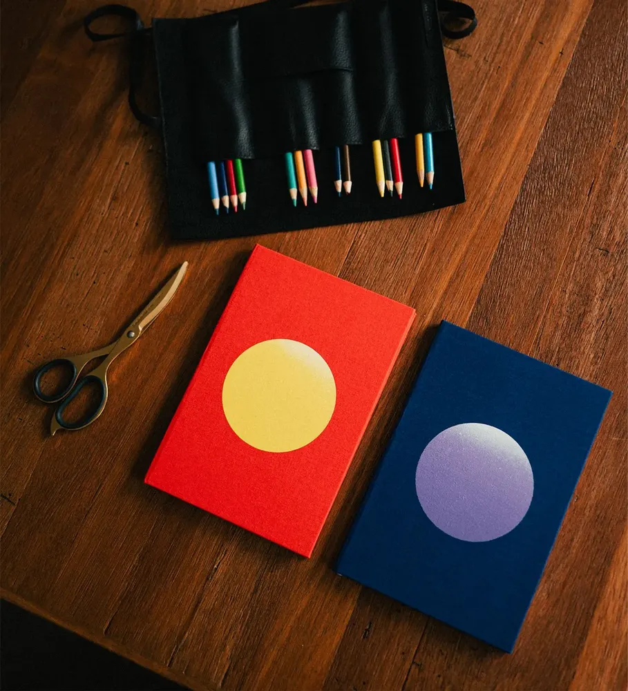 Stationery - MOON AND SUN LINEN JOURNALS - MARIA PAPELERIA