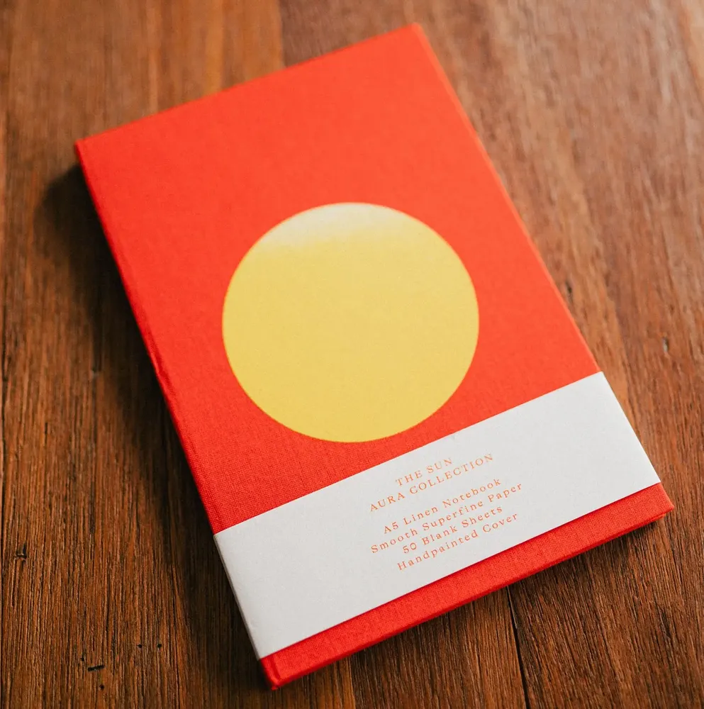 Stationery - MOON AND SUN LINEN JOURNALS - MARIA PAPELERIA