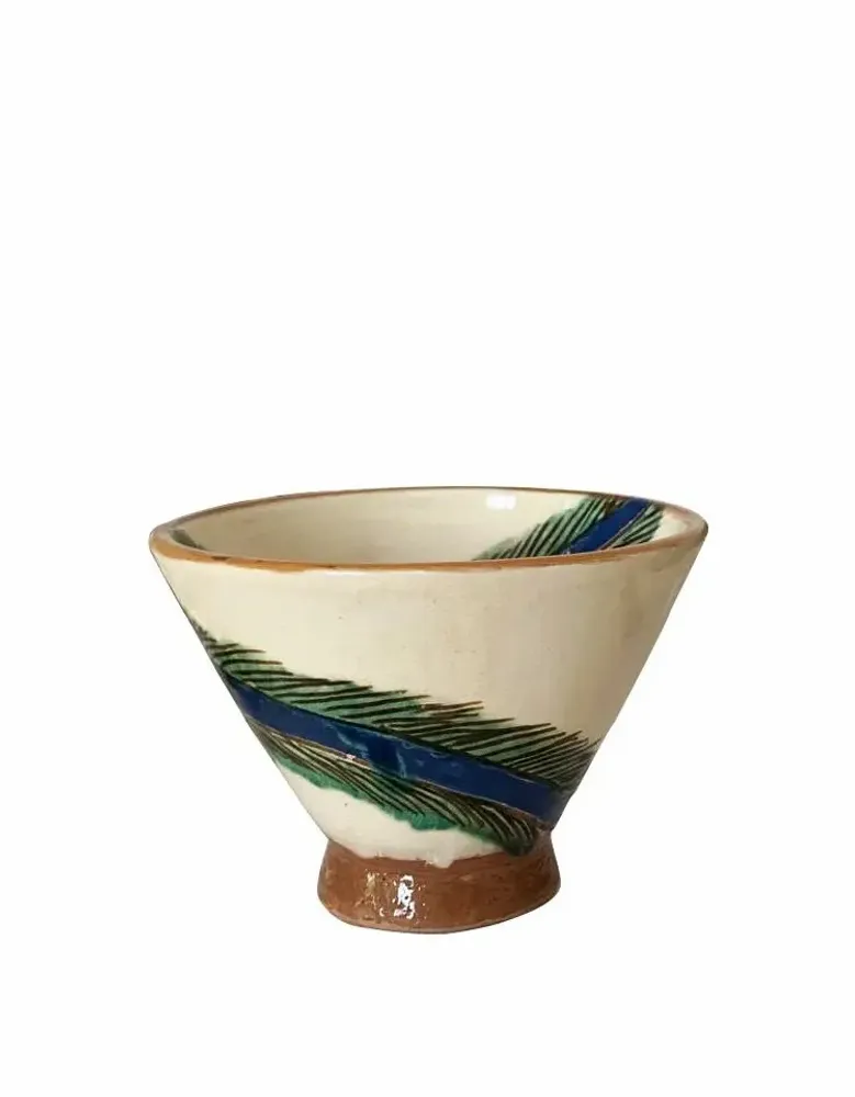 Poterie - TOUNIS coupelle, bol et saladier  motif "Palmier" - TAKECAIRE