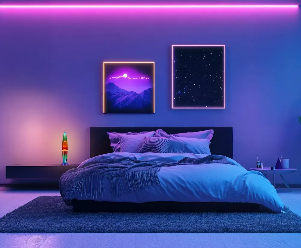 Objets de décoration - Lampe lave COLIMA arc en ciel - SEYNAVE