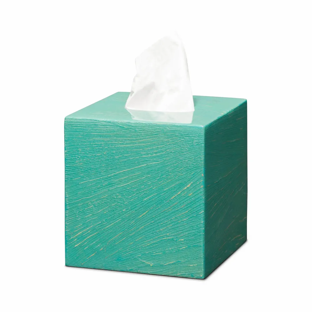 Bathroom storage - Aquamarine Maize Tissue Box - LADORADA