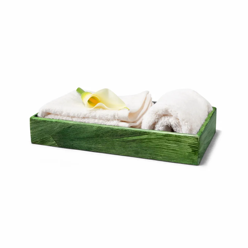 Bathroom storage - Emerald Maize Bath Tray - LADORADA