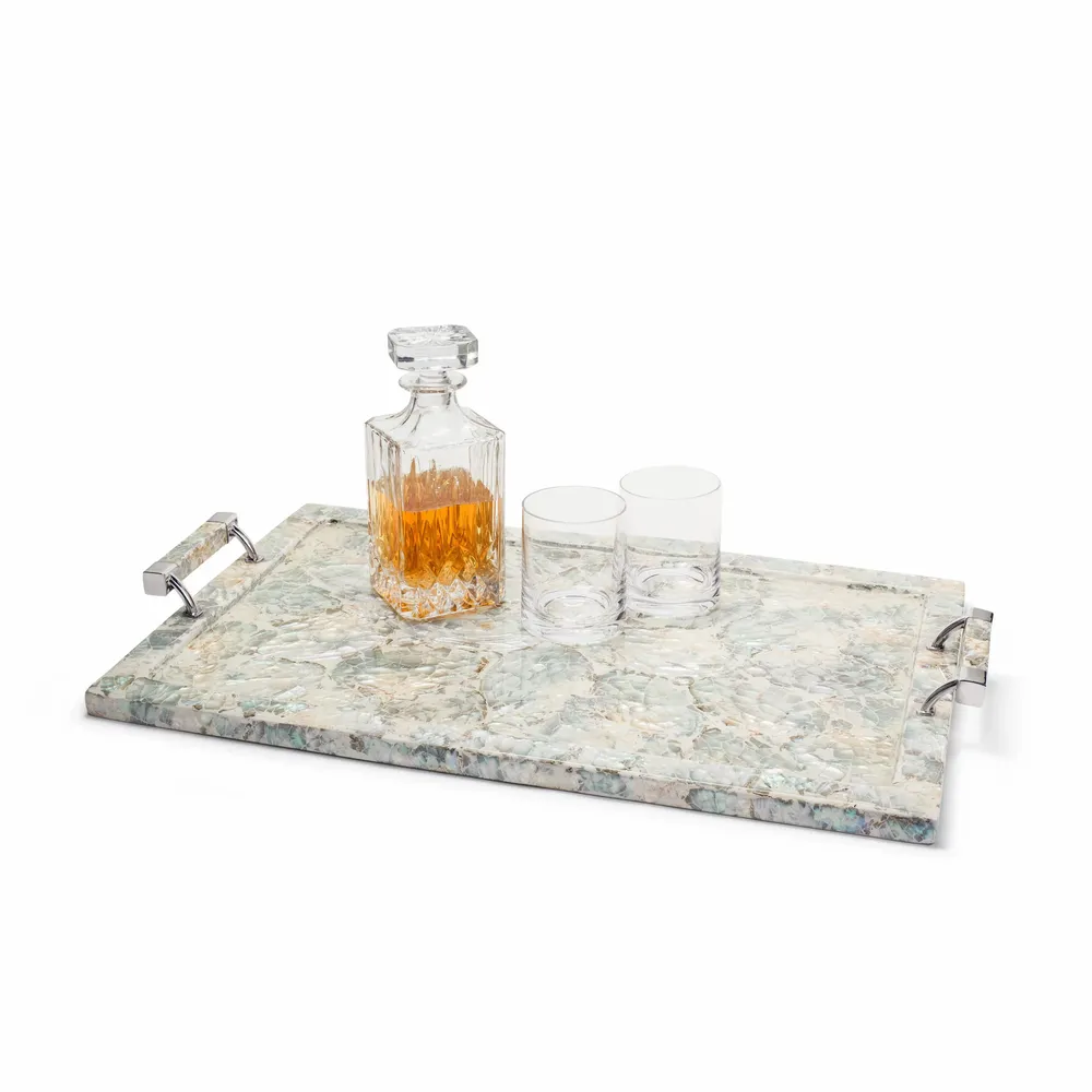 Trays - Mother of Pearl Midsize Tray - LADORADA