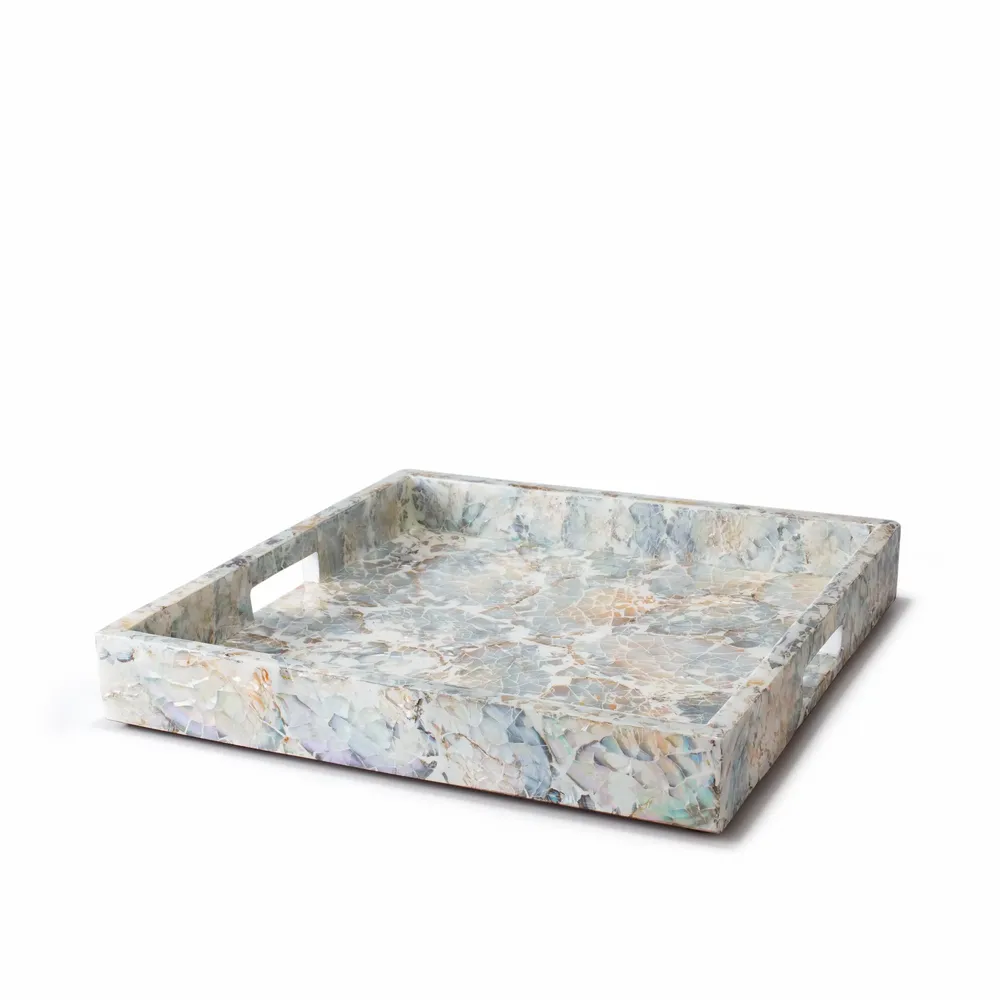 Plateaux - Plateau carré en nacre de 40 cm - LADORADA