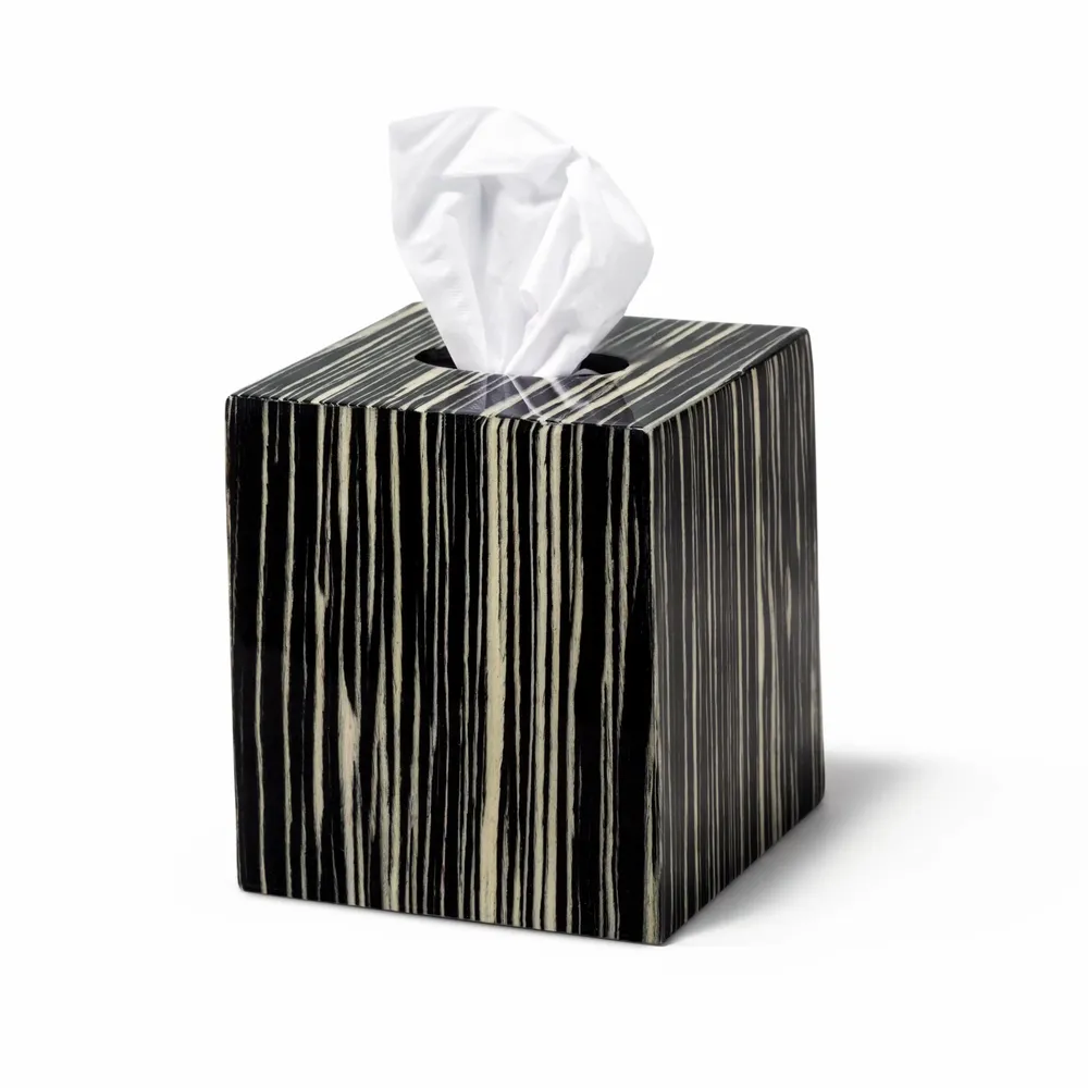 Bathroom storage - Ebano Veneer Tissue Box - LADORADA