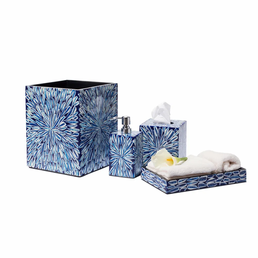 Bathroom storage - Blue Almendro Tissue Box - LADORADA