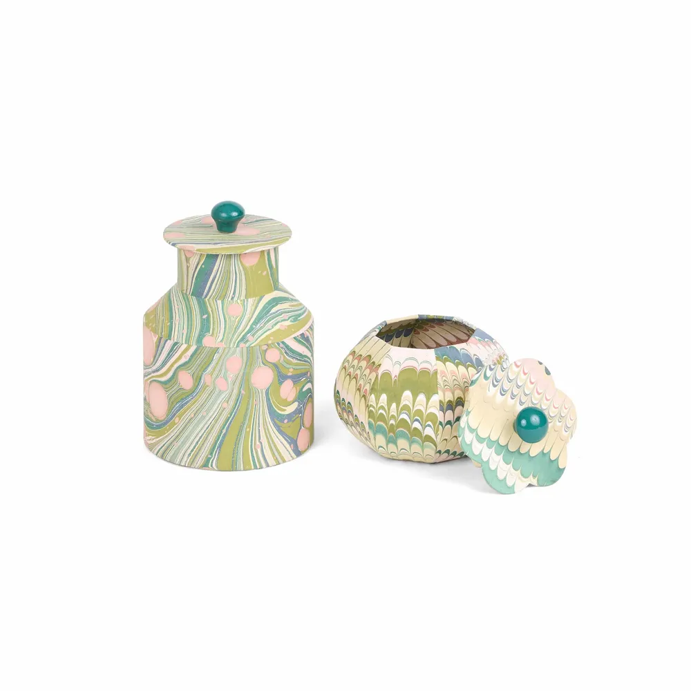 Objets de décoration - JARRE MARBRÉE BURNI - TOURBILLON DE FEU DE MOUSSE - CRAFT BOAT