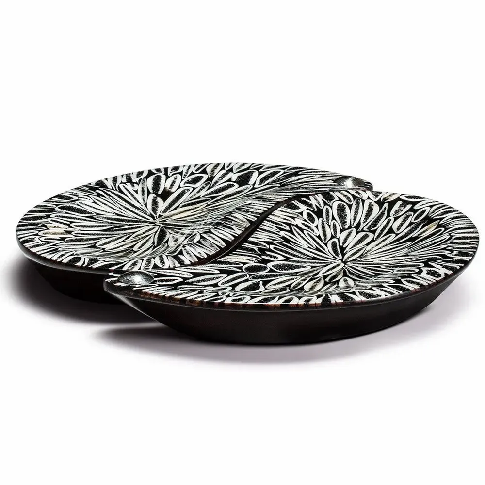 Decorative objects - Black Almendro Yin-Yang Set - LADORADA