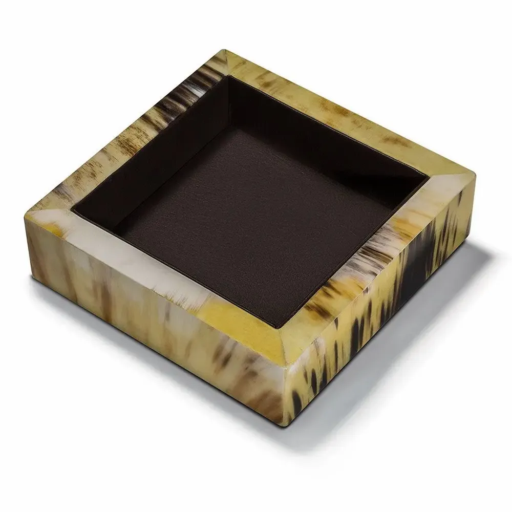 Objets de décoration - Petit valet de chambre avec garniture en cuir marron - LADORADA