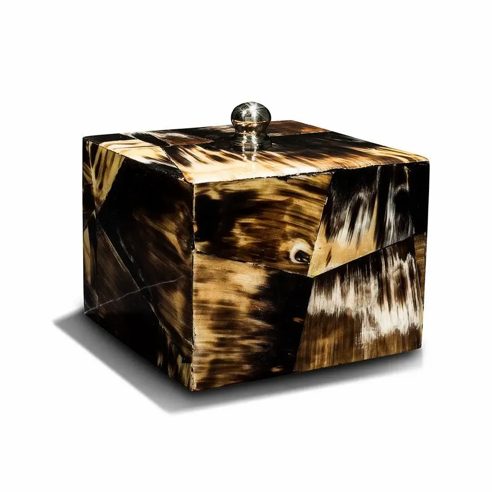 Glass - Horn Veneer Signature Coaster Set - LADORADA