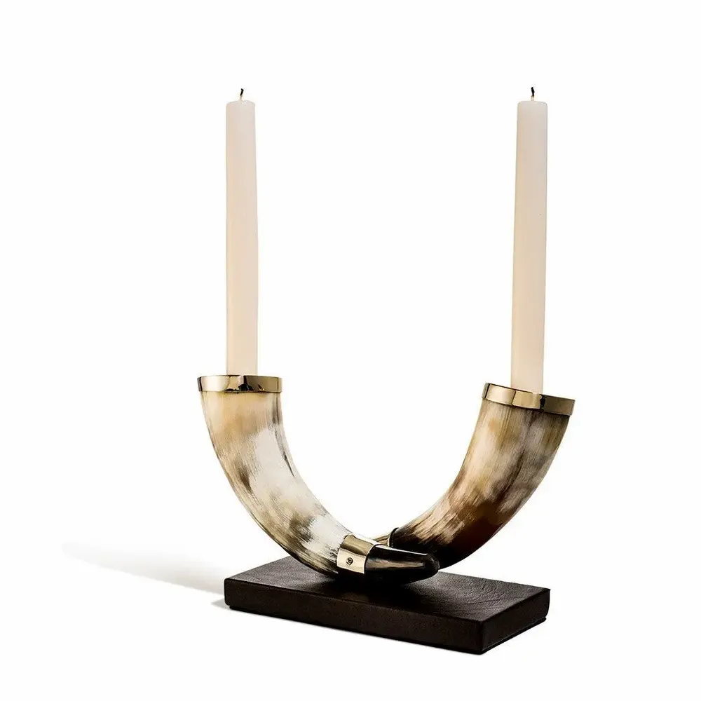 Candlesticks and candle holders - Double Horn Candleholder Light - LADORADA