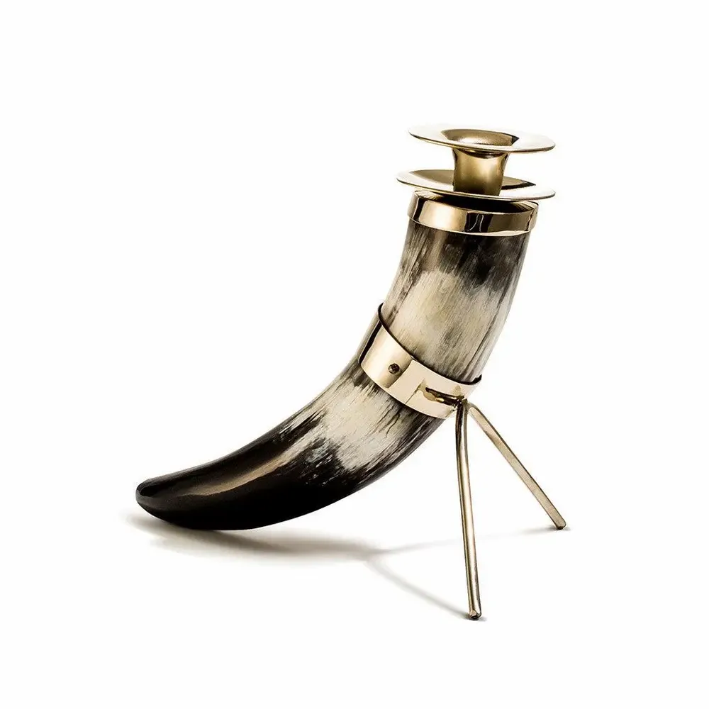 Candlesticks and candle holders - Solitaire Horn Candleholder - LADORADA
