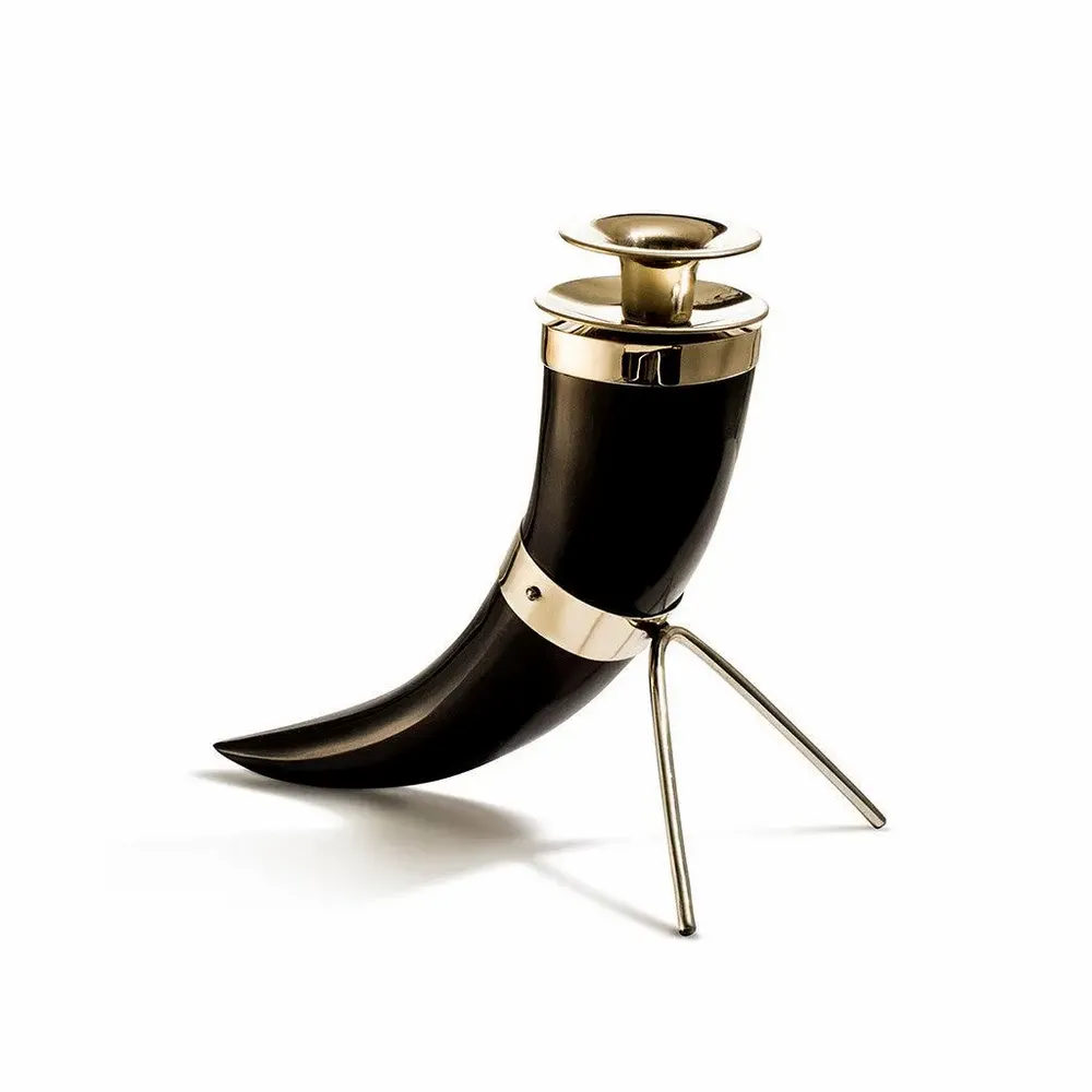 Candlesticks and candle holders - Solitaire Horn Candleholder - LADORADA