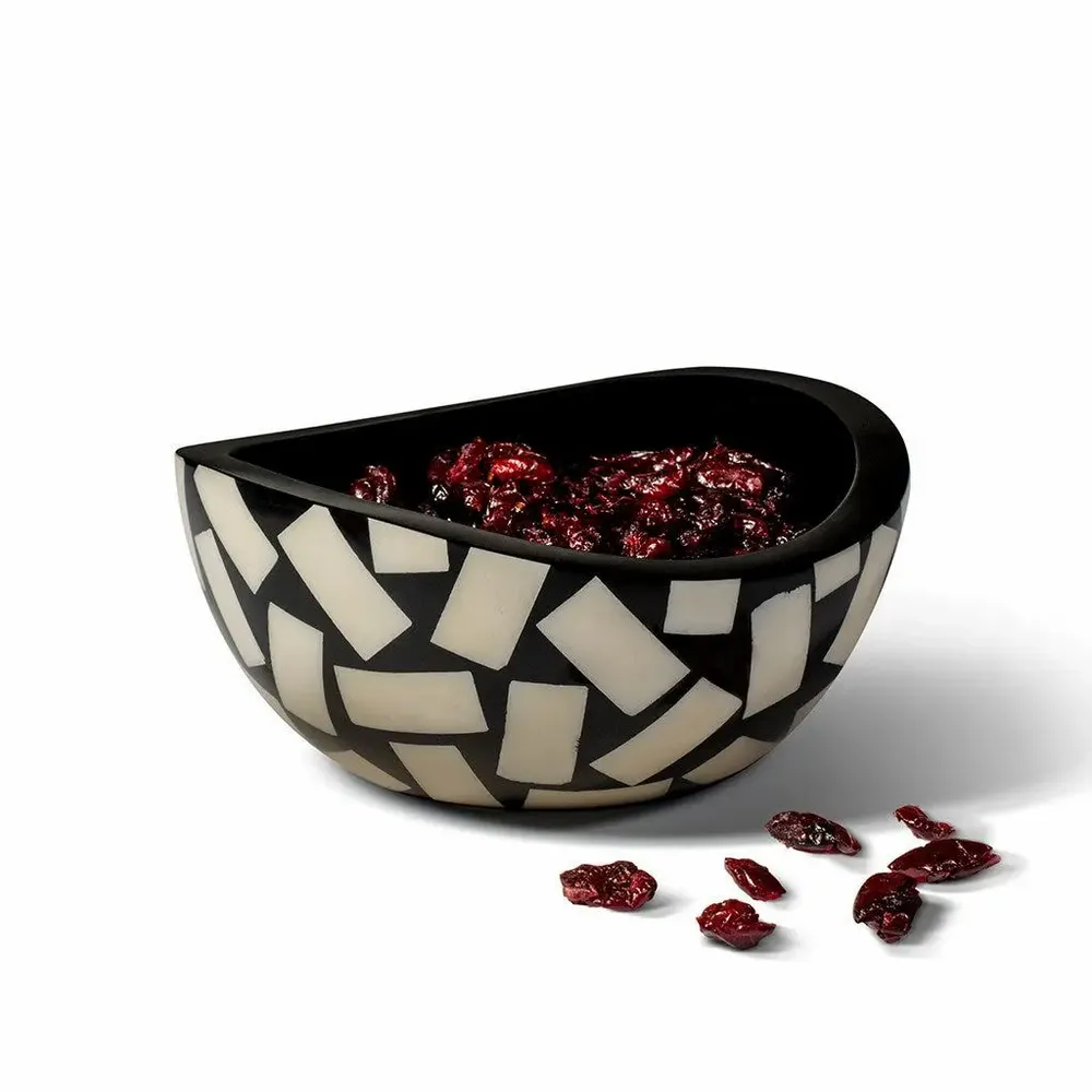 Christmas garlands and baubles - Bone Domino Small Bowl - LADORADA