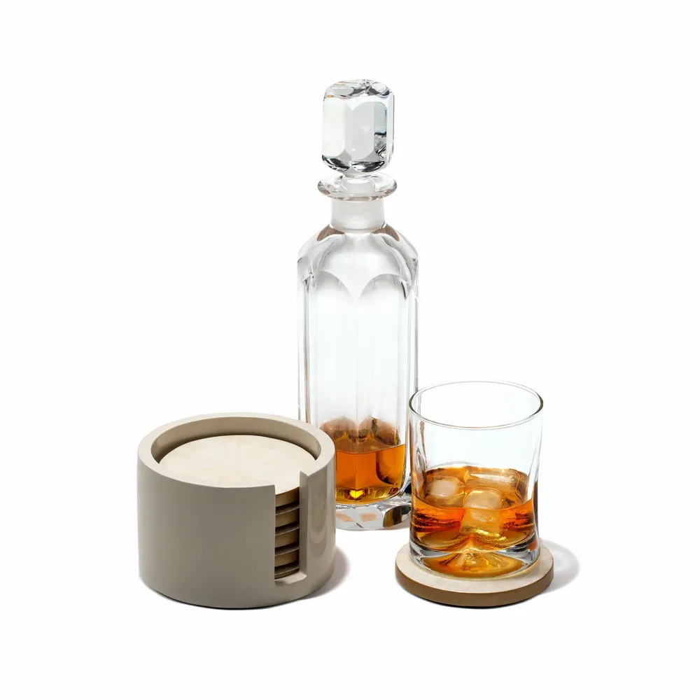 Verres - Ensemble de sous-verres Light Almendro et Gold - LADORADA