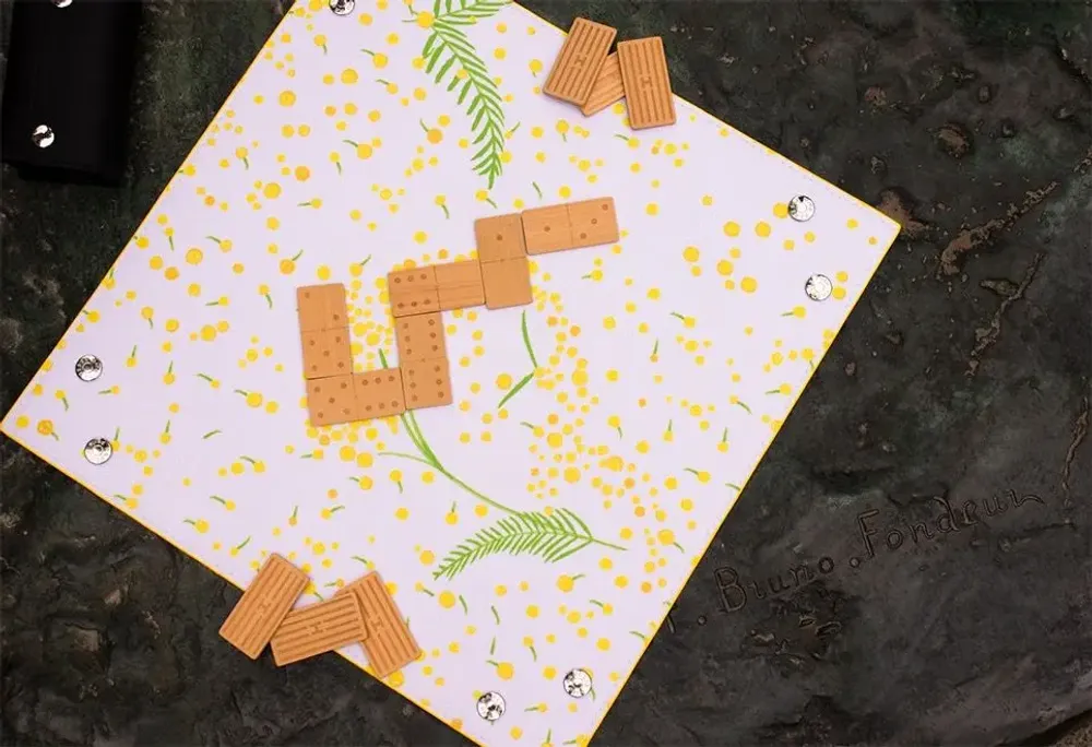 Other office supplies - Button Snap Tray - Or Mimosa - PARESSE PARIS