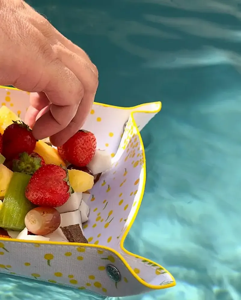 Other office supplies - Button Snap Tray - Or Mimosa - PARESSE PARIS