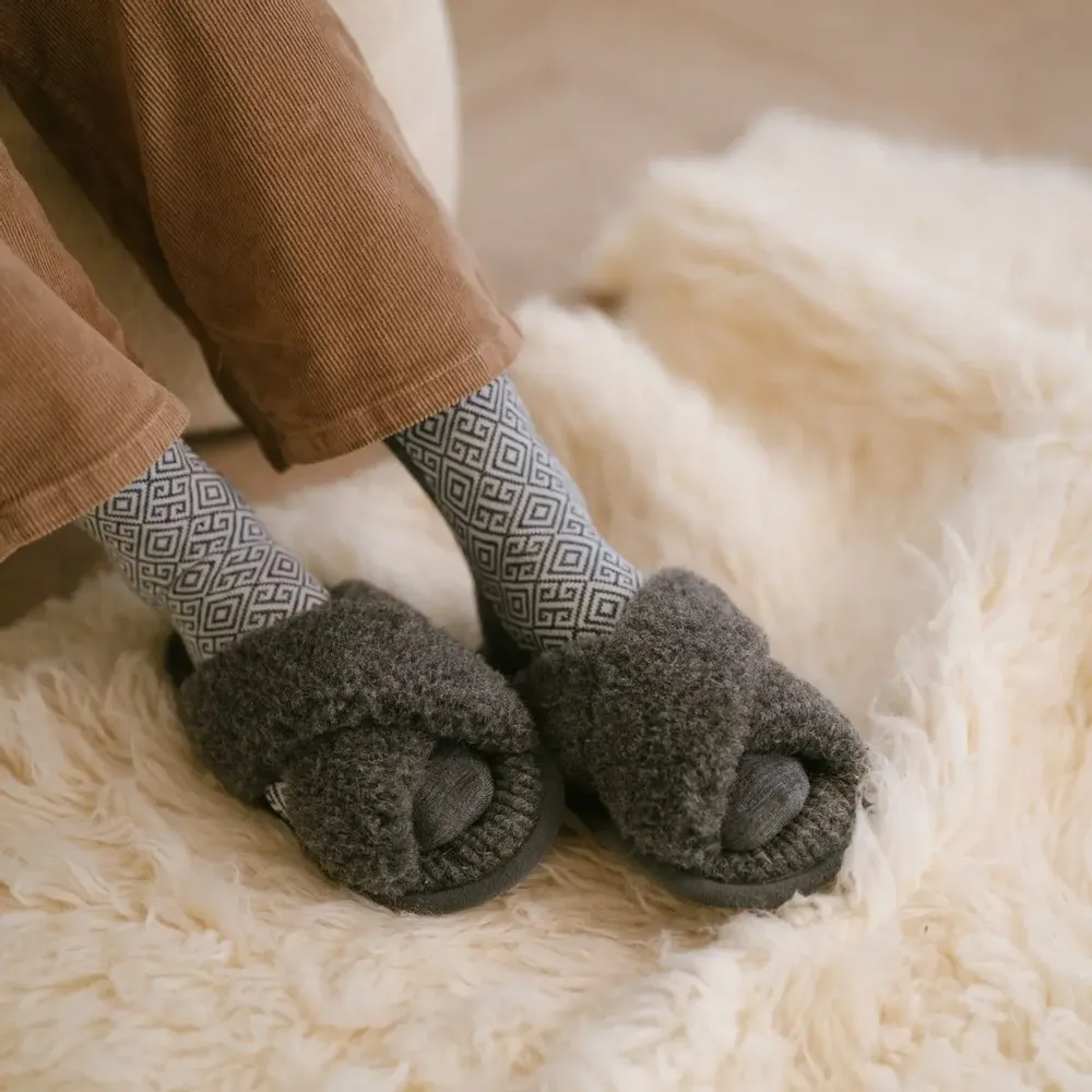 Chaussons et chaussures enfant - CHAUSSONS EN LAINE - FLOKATI WOOL PRODUCTS LITUANIE