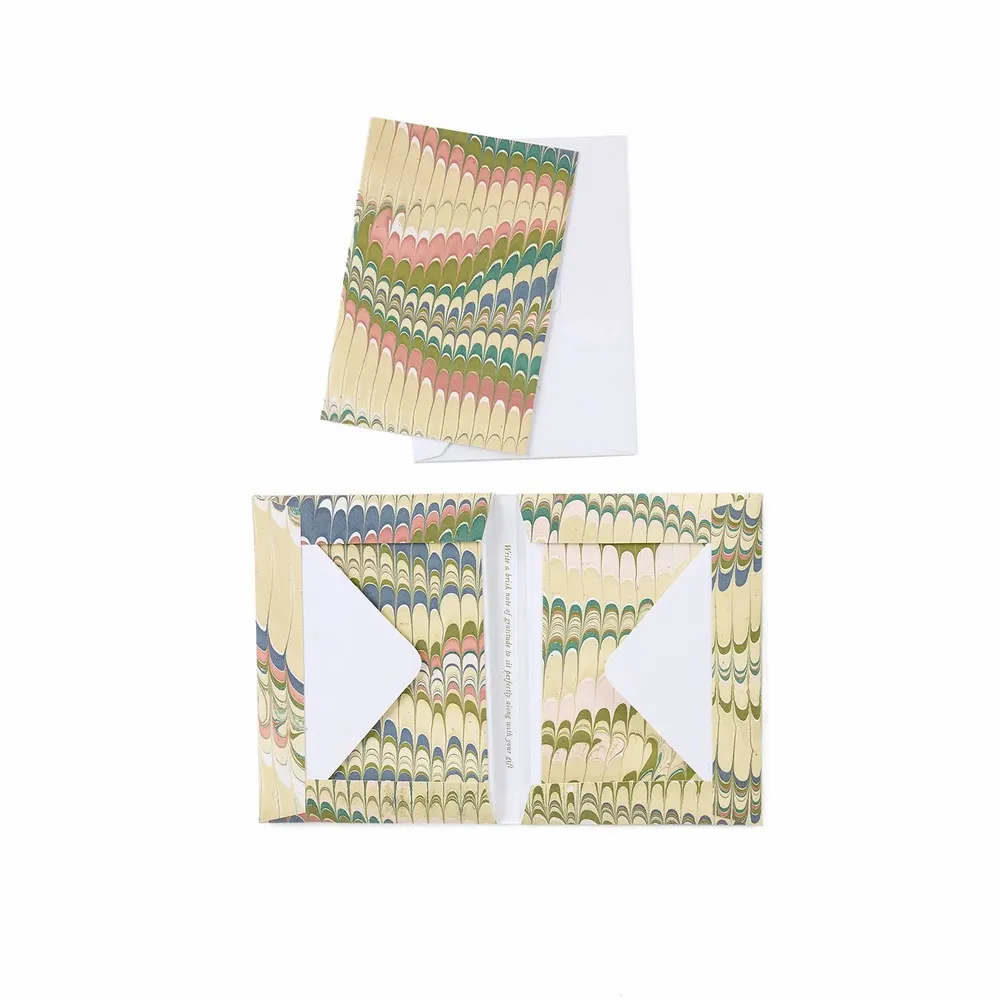 Objets de décoration - MARBLED GREETING CARD SET - MOSS MOUNTAIN - CRAFT BOAT