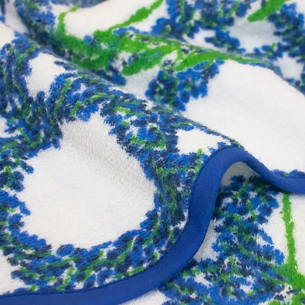 Linge - Serviette main & visage éponge - Lavande Céleste - PARESSE PARIS